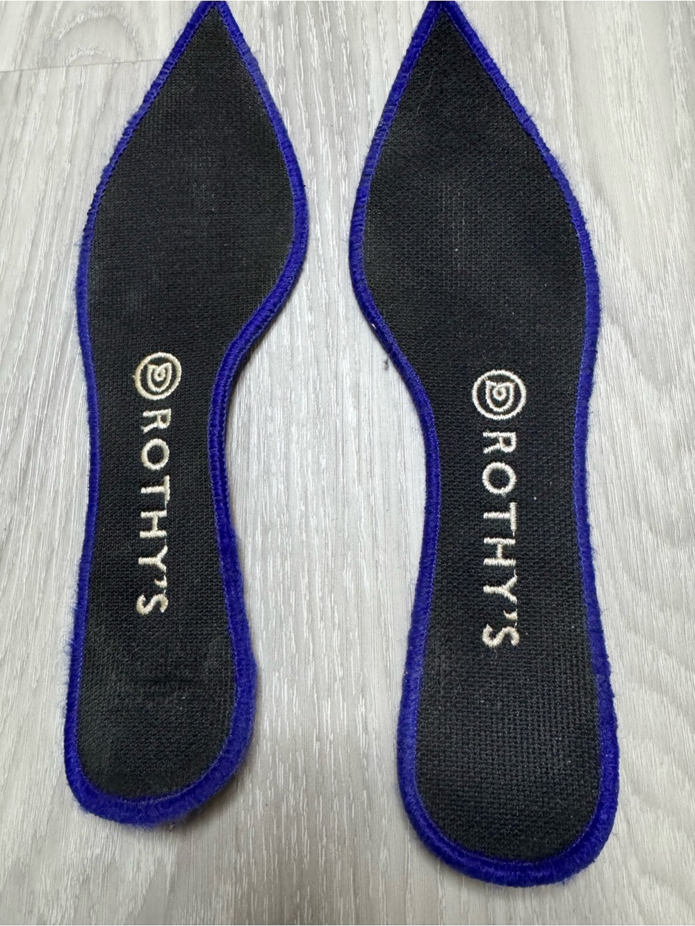 ROTHY’S | Pointed Toe Ballet Flat | Cloud Grey Birdseye Knit | Size 9 - Picture 6 of 11